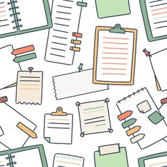 Dibujo de libretas, cuadernos y notas